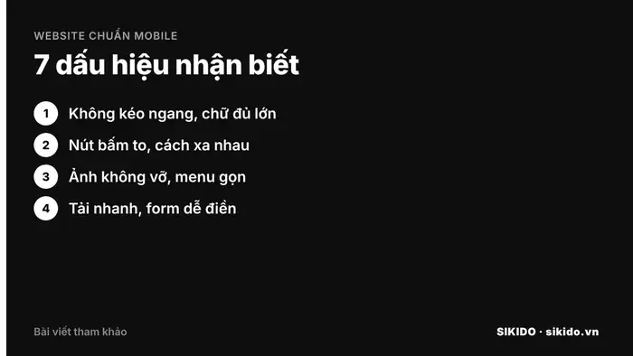 n&uacute;t bấm tr&ecirc;n website chuẩn mobile