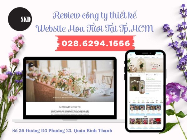 REVIEW CÔNG TY THIẾT KẾ WEBSITE HOA TƯƠI TẠI TPHCM