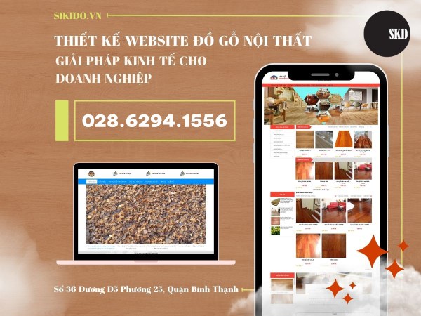 THIẾT KẾ WEBSITE ĐỒ GỖ NỘI THẤT - GIẢI PHÁP KINH TẾ CHO DOANH NGHIỆP